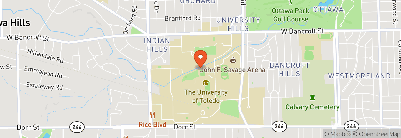 Map of Glass Bowl Stadium