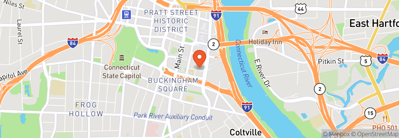 Map of Infinity Music Hall Hartford