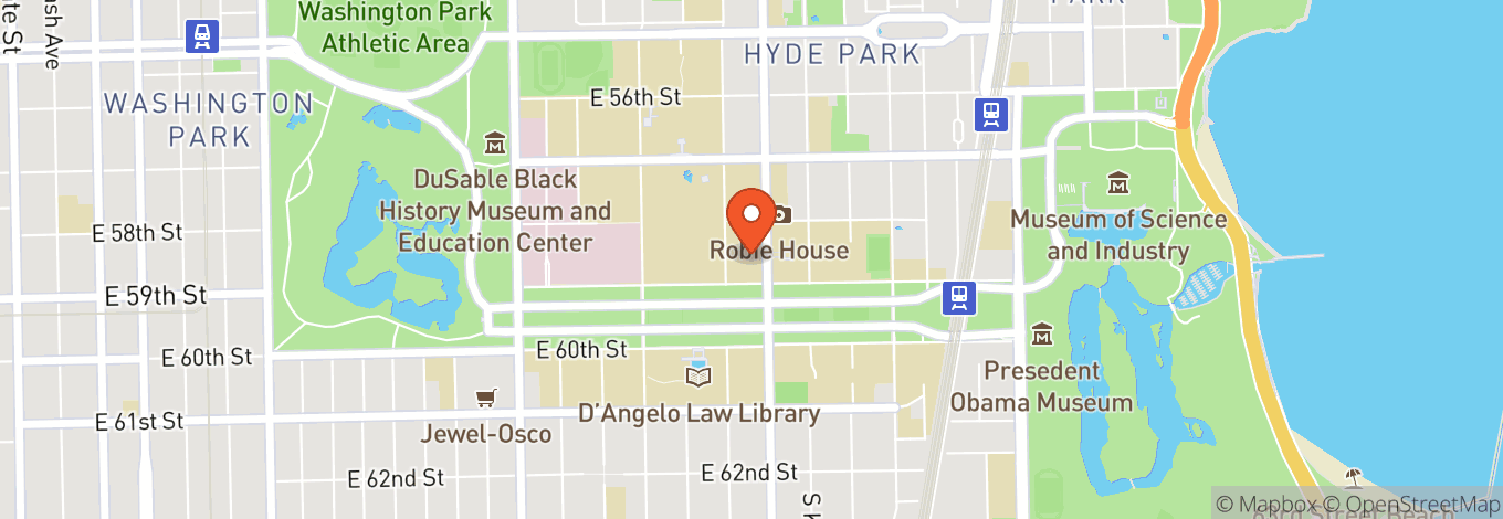 Map of Rockefeller Chapel At University Of Chicago