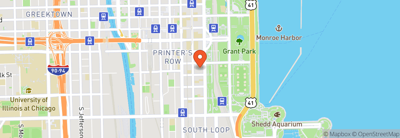 Map of Hilton Chicago