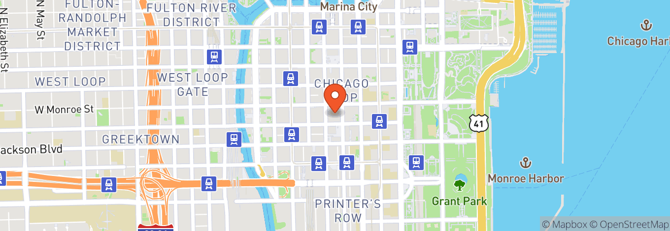Map of Chicago Symphony Orchestra