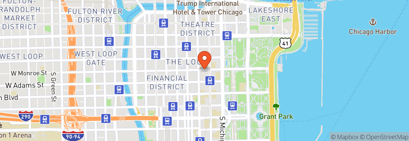 Map of Palmer House, A Hilton Hotel