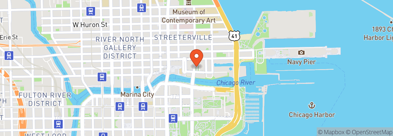 Map of Chicago Shakespeare Theater