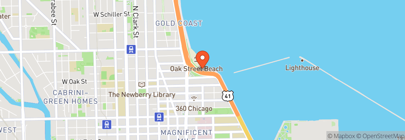 Map of Whispers At Oak Street Beach