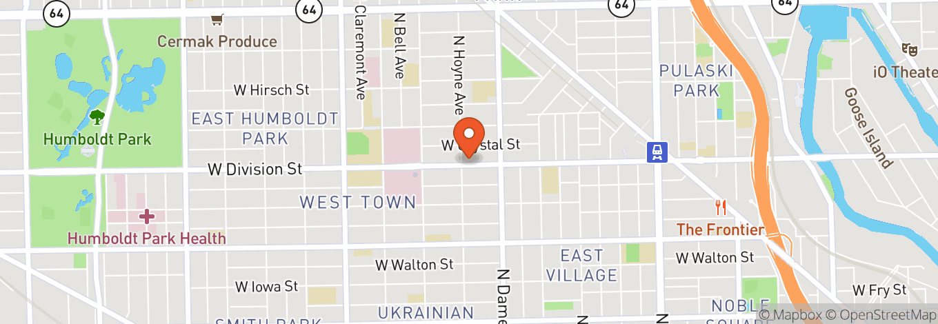 Map of Bourbon On Division