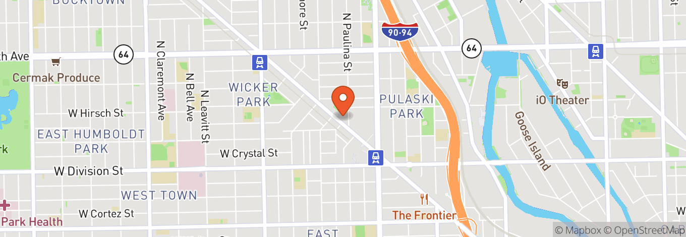 Map of The Den Theatre