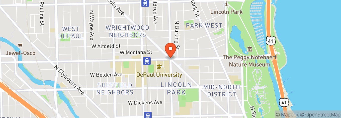 Map of Lincoln Park