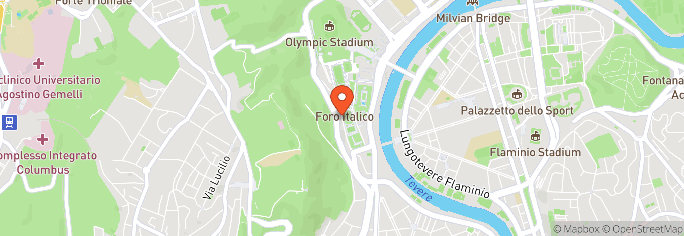 Map of Stadio Olimpico