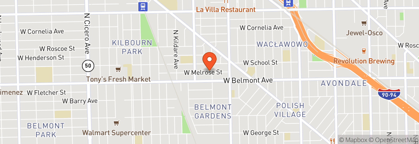 Map of Avondale Music Hall