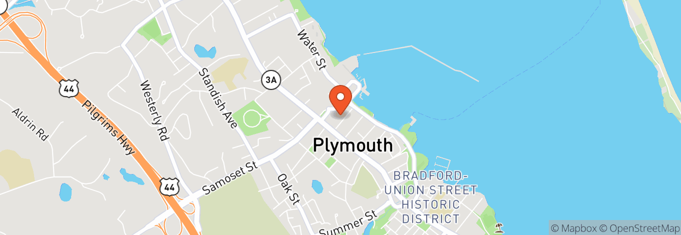 Map of Plymouth Memorial Hall