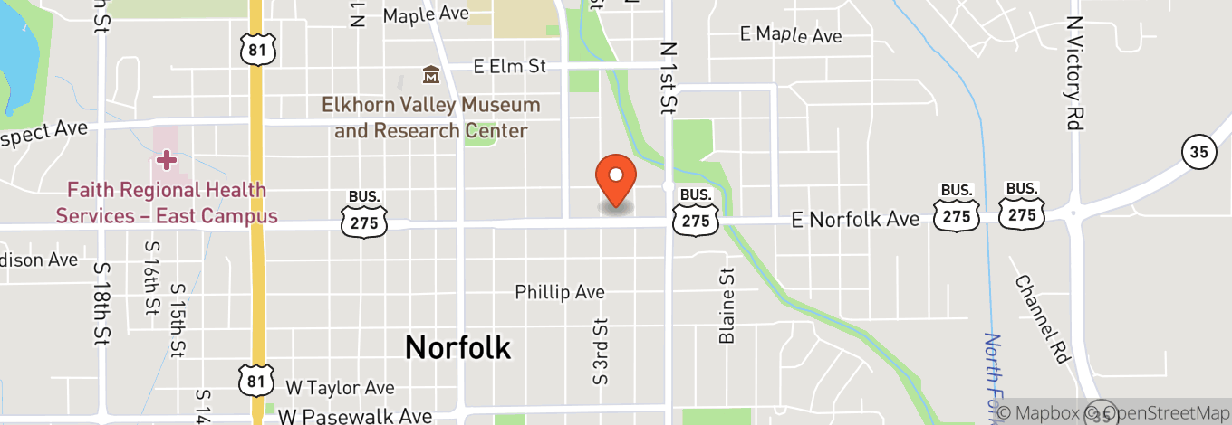 Map of 218 W Norfolk
