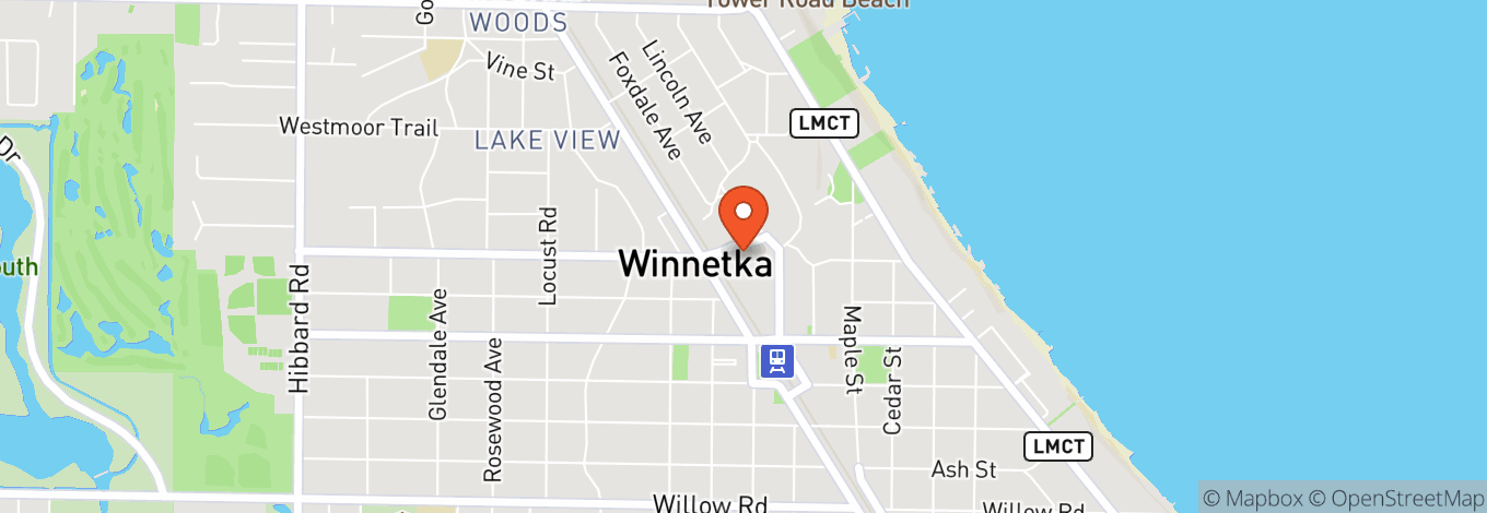 Map of Downtown Winnetka