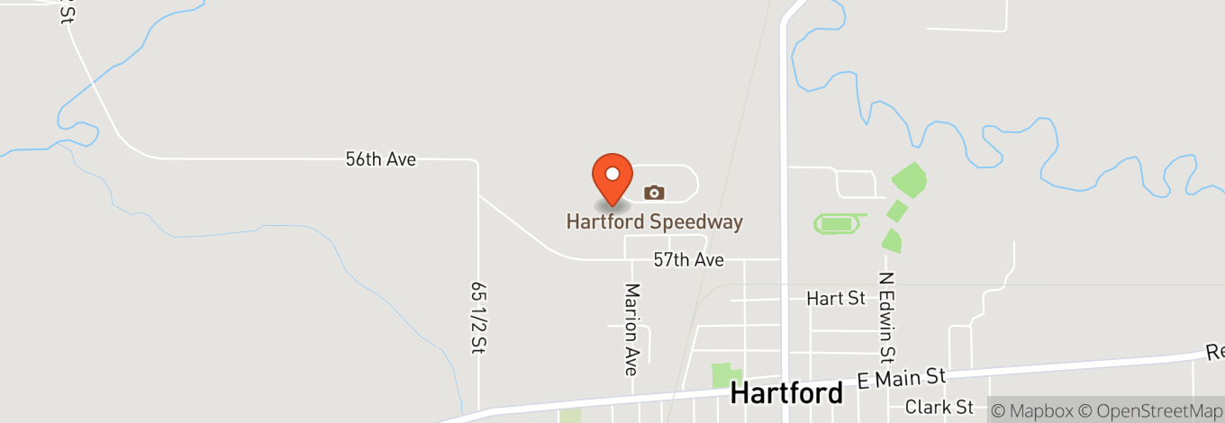 Map of Hartford Motor Speedway