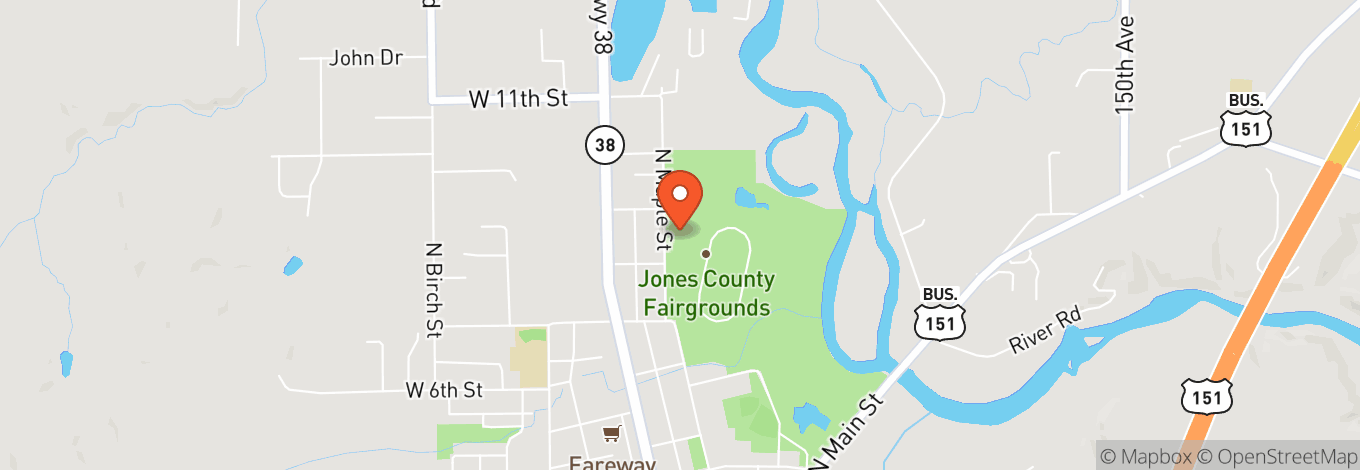 Map of Great Jones County Fair