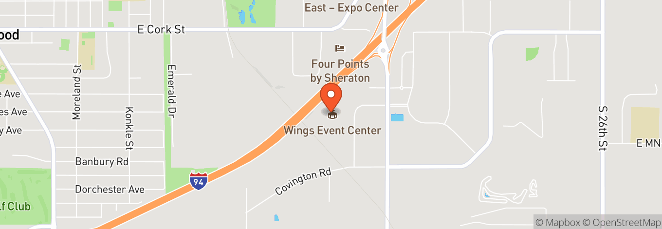 Map of Wings Event Center