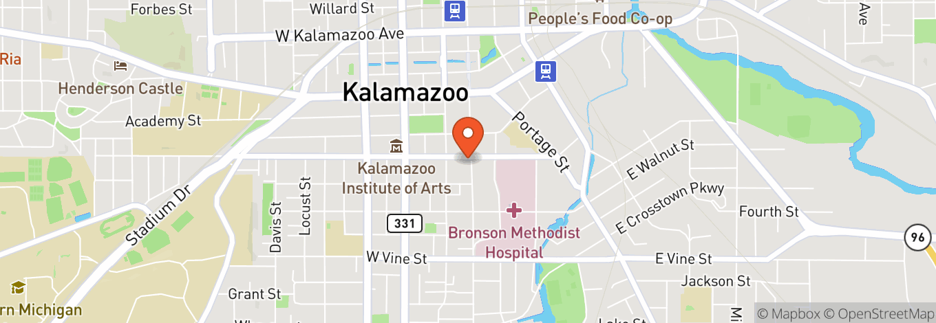 Map of Kalamazoo State Theatre