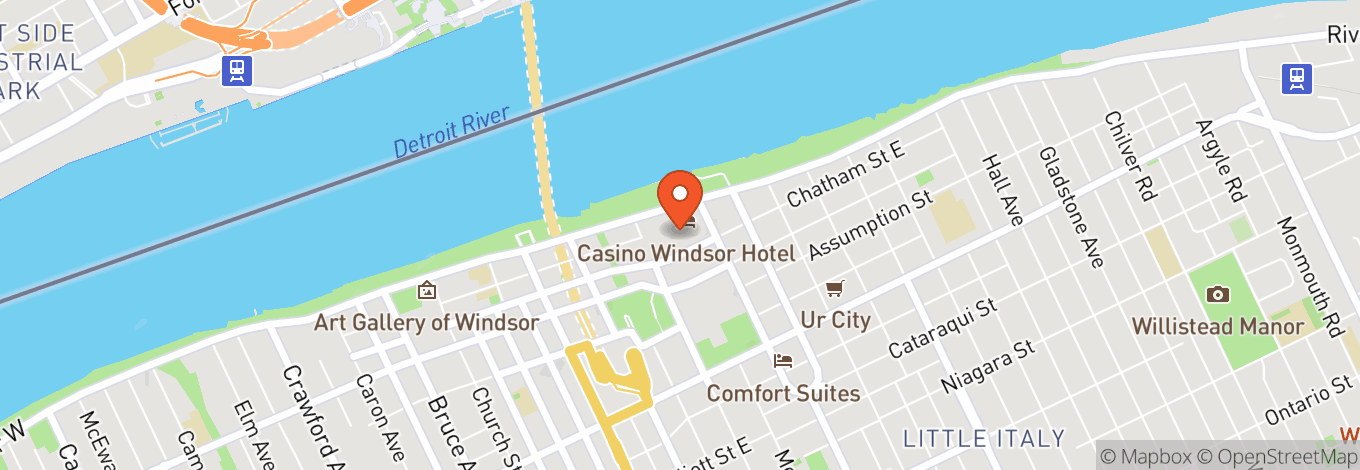 Map of The Colosseum At Caesars Windsor