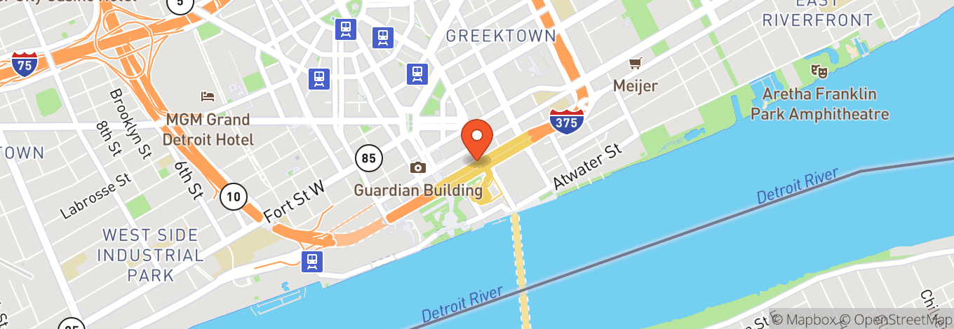 Map of Tba (Detroit)