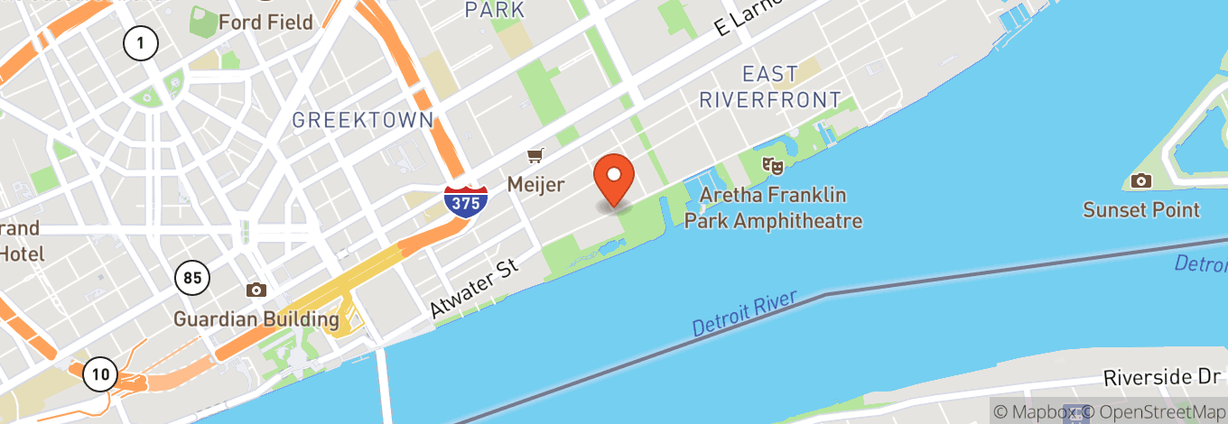 Map of West Riverfront Park