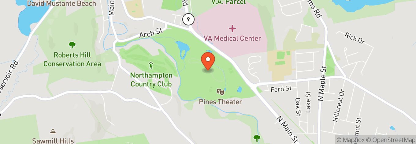 Map of The Pines Theater At Look Park