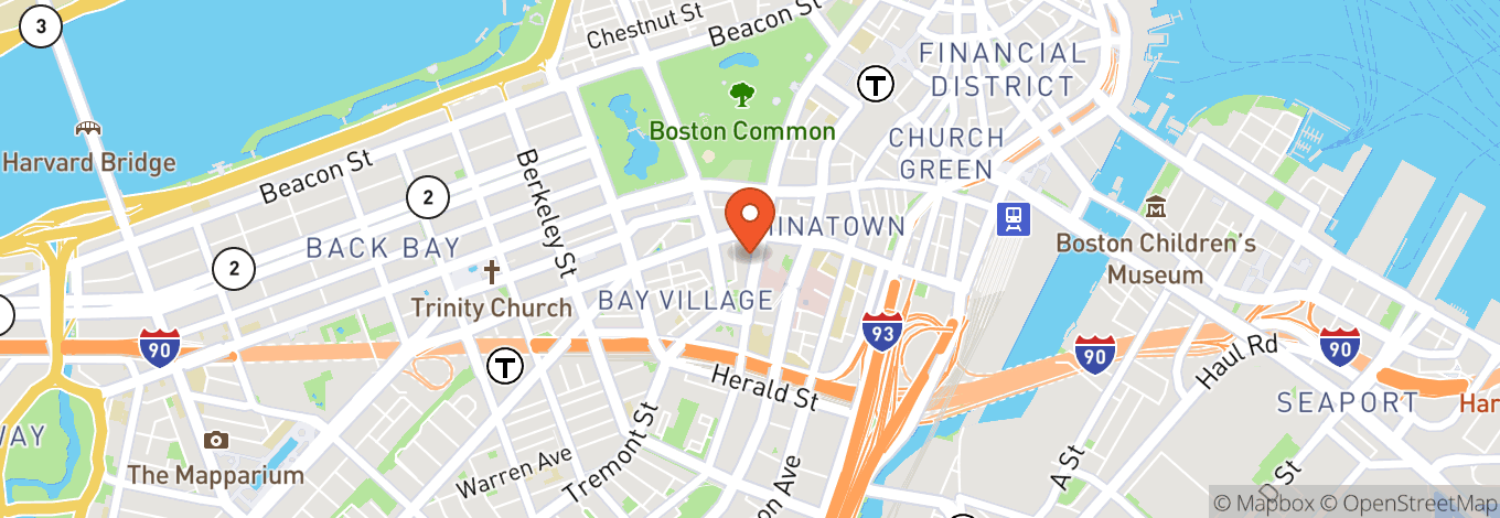 Map of Boch Center - Shubert Theatre