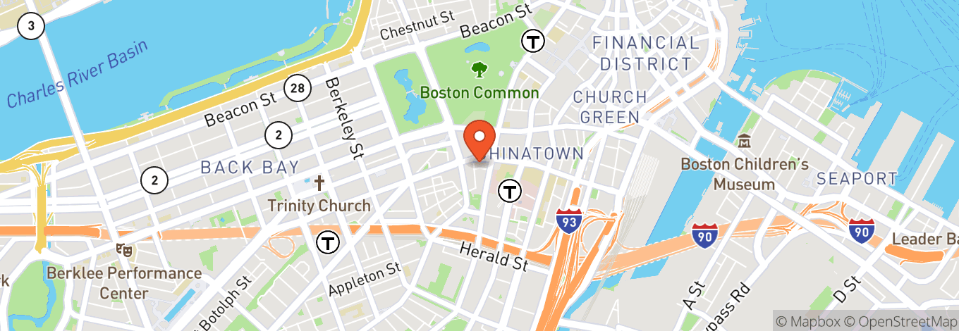 Map of W Boston