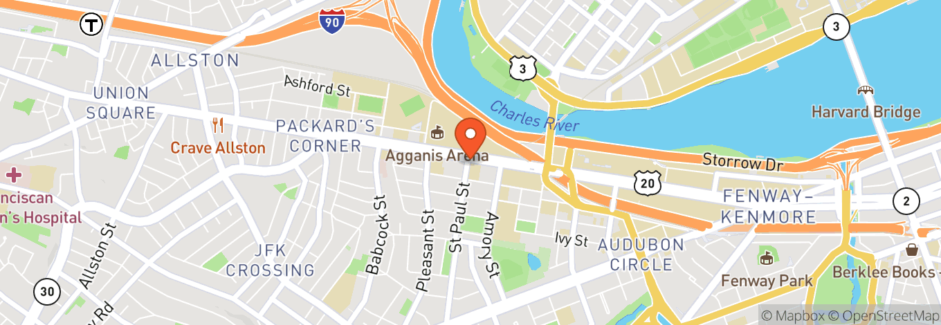 Map of WBUR CitySpace