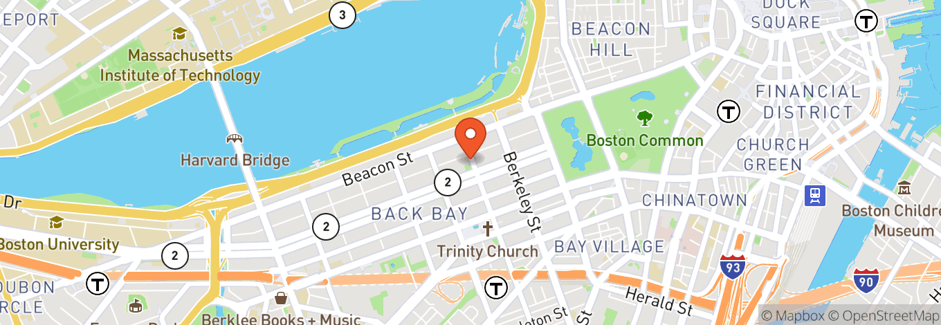 Map of Boch Center Shubert Theatre