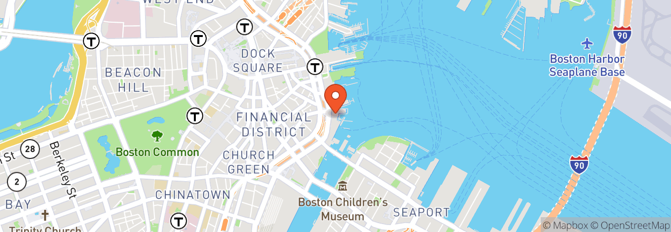 Map of 60 Rowes Wharf