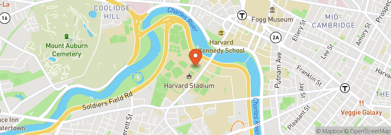 Map of Harvard Athletic Complex