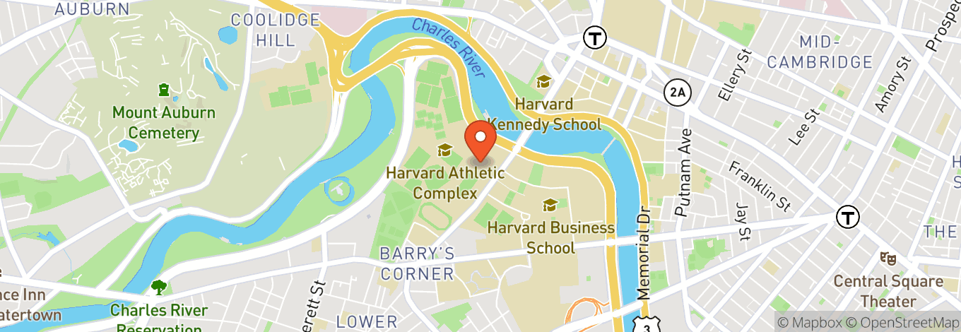 Map of Harvard Athletic Complex