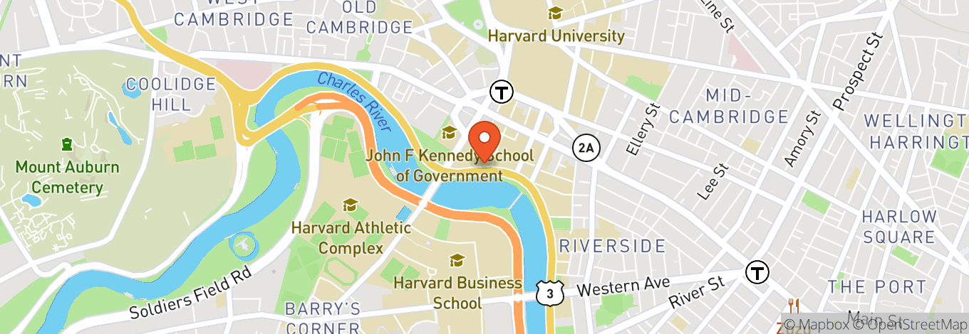 Map of The First Parish in Cambridge, Unitarian Universalist