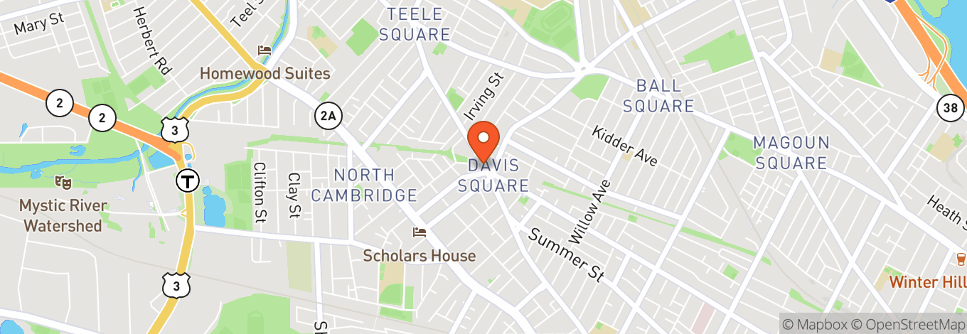 Map of Somerville Theatre