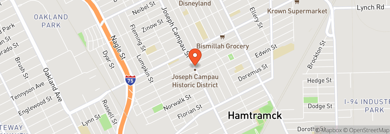 Map of Lo & Behold Records Hamtramck