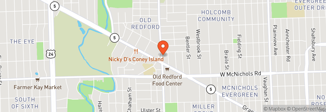 Map of Redford Theatre