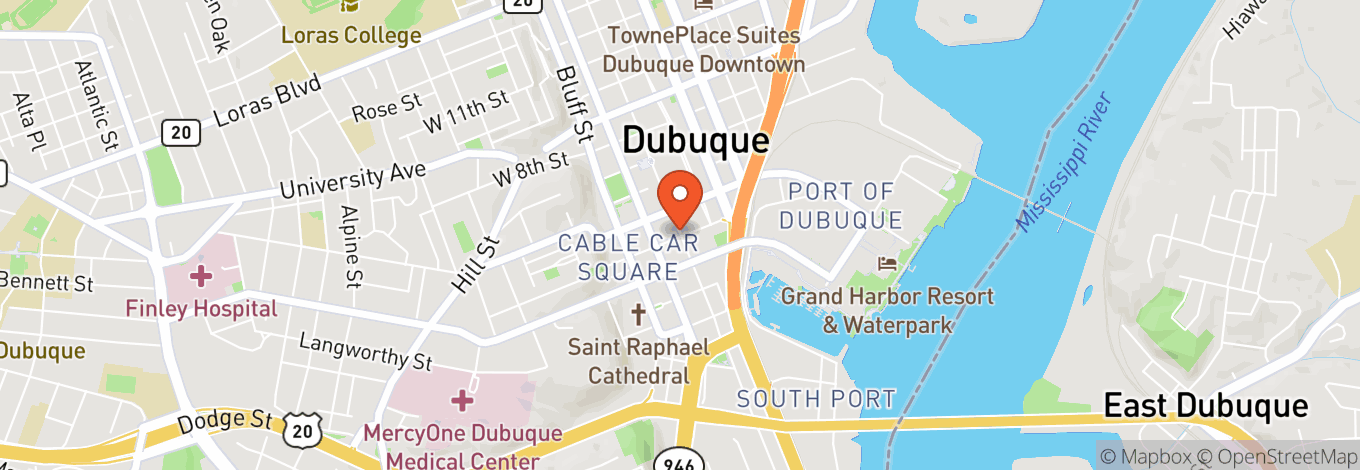 Map of Five Flags Center
