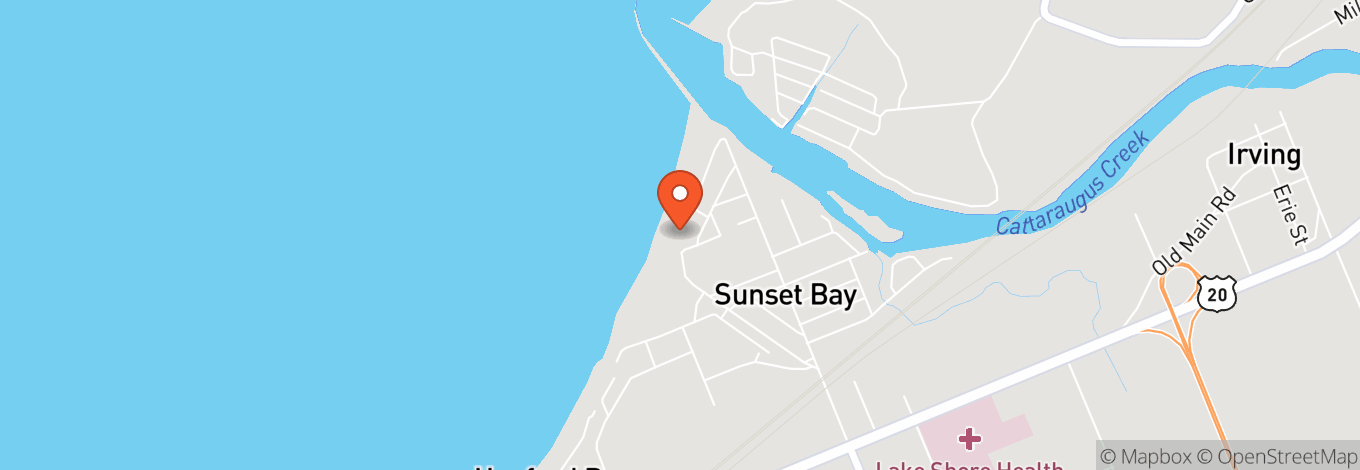 Map of Sunset Bay Usa