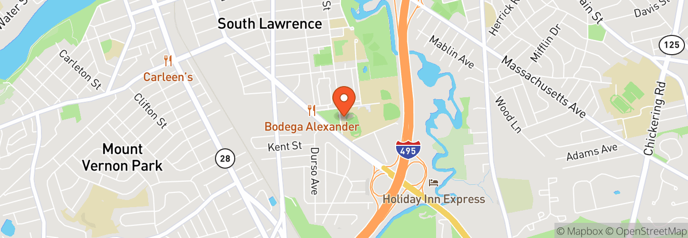 Map of Veterans Memorial Stadium