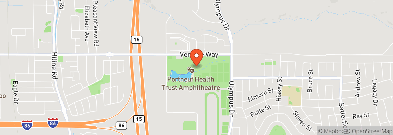 Map of Portneuf Health Trust Amphitheatre