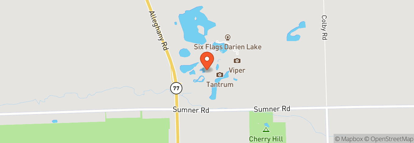 Map of Six Flags Darien Lake