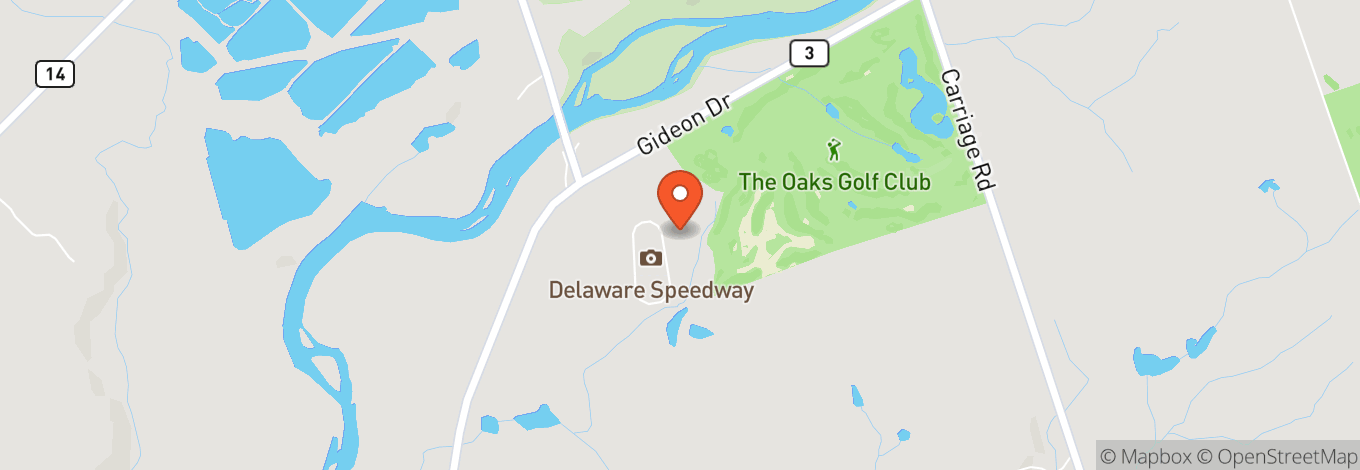 Map of Delaware Speedway