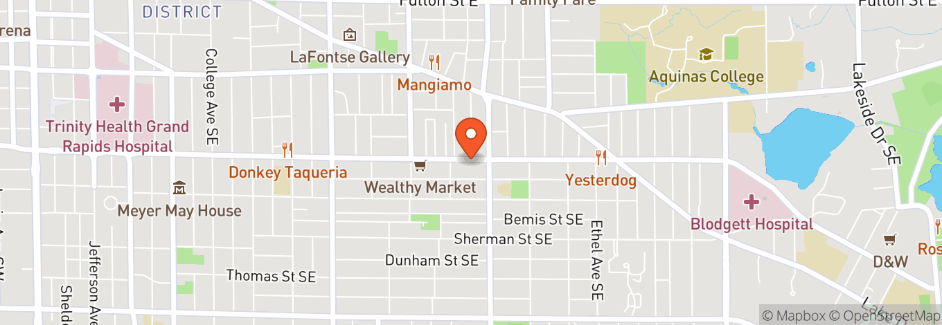 Map of Wealthy Theatre