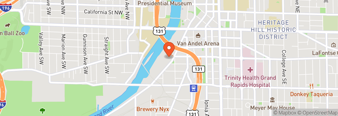 Map of Acrisure Amphitheater