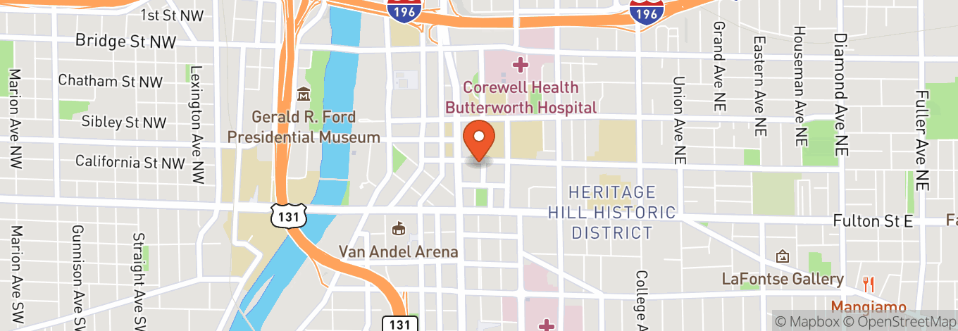 Map of Fountain Street Church