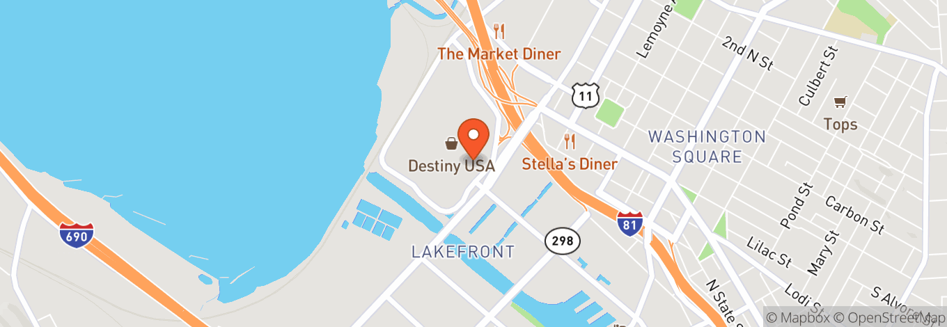 Map of Funny Bone Comedy Club