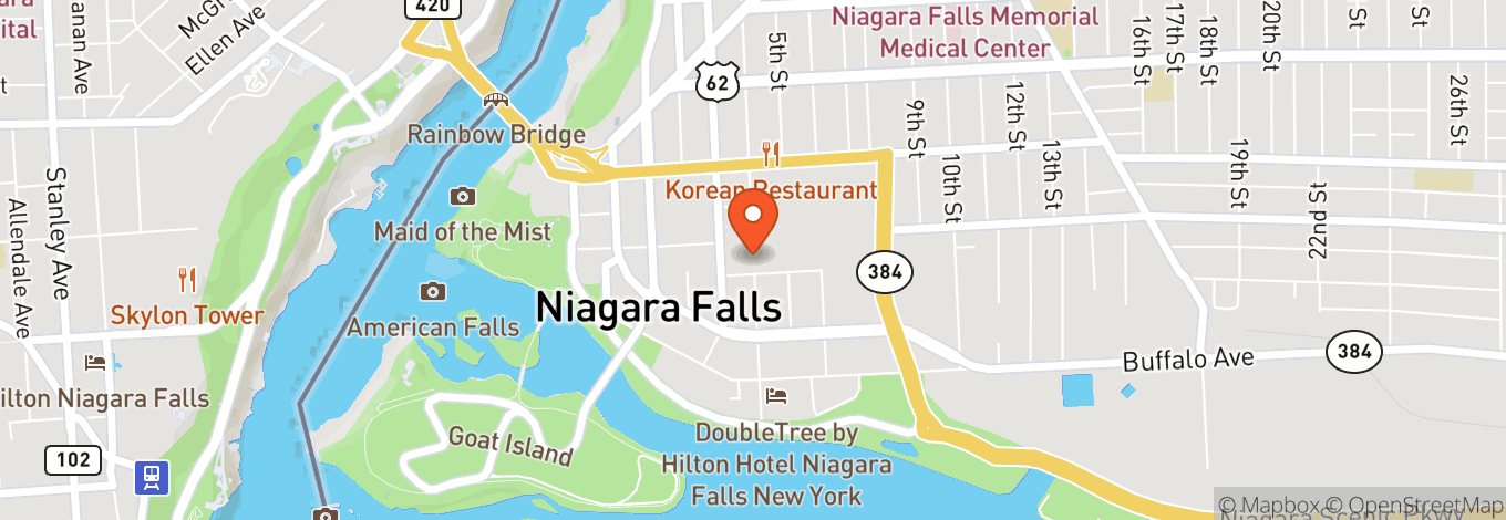 Map of Seneca Niagara Resort & Casino Event Center