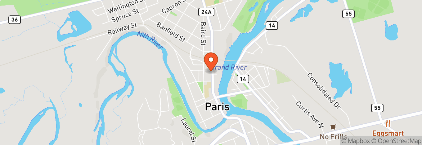 Map of Paris Presbyterian Church