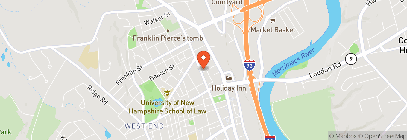Map of Concord City Auditorium