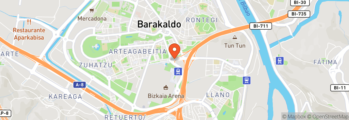 Map of Bilbao Exhibition Centre