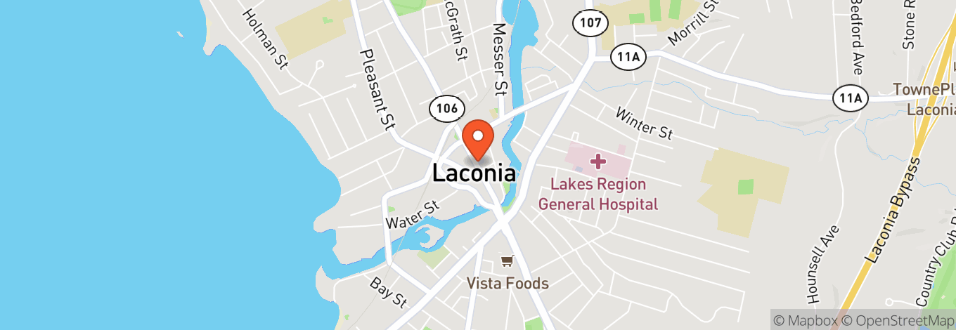 Map of The Colonial Theatre Of Laconia